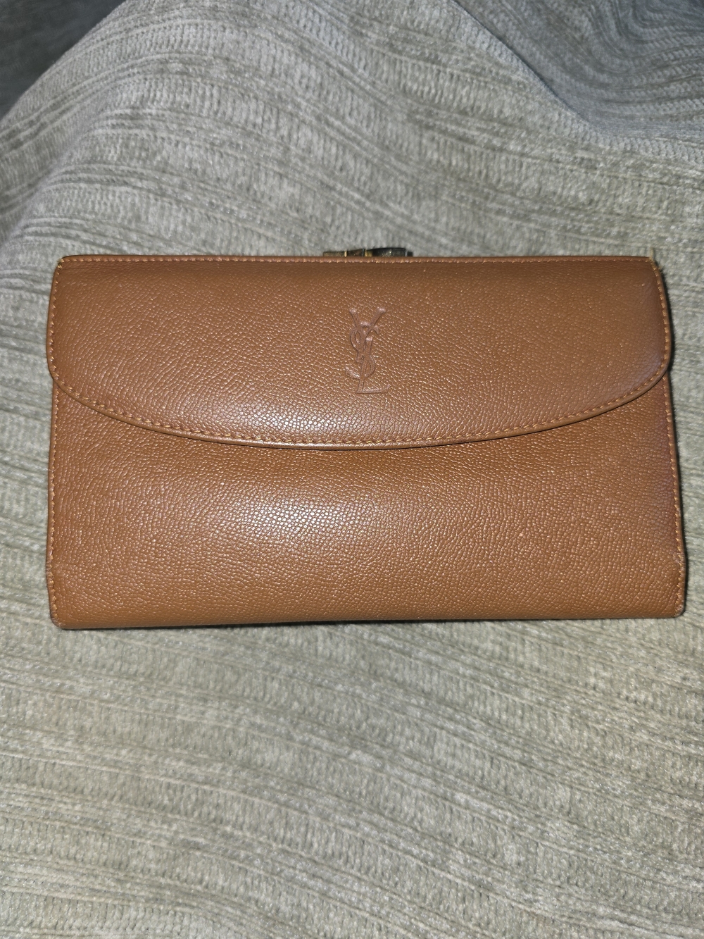 Yves Saint Laurent Vintage Tan Leather Wallet - Picture 2 of 14
